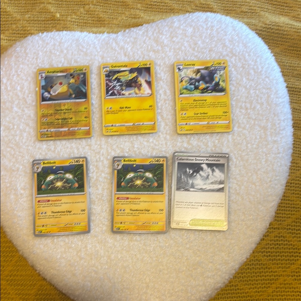 Pokemon Trading Cards - Yellow and Gray